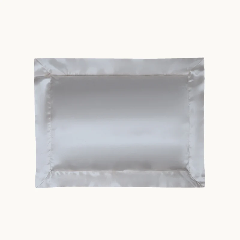 Silver Grey Silk Pillowcase - Image 6
